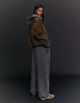 Stoperli Peluş Barrel Pantolonlar – Pantolonlar
