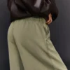 Stoperli Peluş Barrel Pantolonlar – Pantolonlar