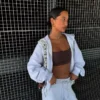 Stoperli Peluş Barrel Pantolonlar – Pantolonlar – Kadın
