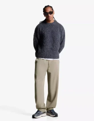 Straight Fit Terlik Pantolon – Pantolon