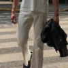 Straight Kesim Geniş Paça Kot Pantolon