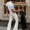 Straight Kesim Geniş Paça Kot Pantolon
