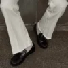 Straight Kesim Geniş Paça Kot Pantolon