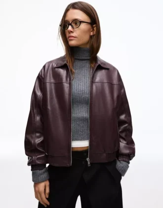 Suni Faux Leather Ceket – Ceketler ve Trençkotlar