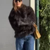 Suni Kürk Yaka Ceket – #Bershkastyle – Kadın