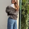 Suni Kürk Yaka Ceket – #Bershkastyle – Kadın
