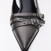 Tokalı Slingback Kitten Topuklu Ayakkabılar