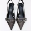 Tokalı Slingback Kitten Topuklu Ayakkabılar