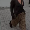 Uzun Kollu Çapraz Eşarp Bluz