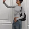 Uzun Kollu Tişört – T-shirtler – Kadın