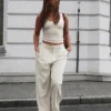 Bol Kesim Çift Katlı Kumaş Pantolonlar – #Bershkastyle – Kadın