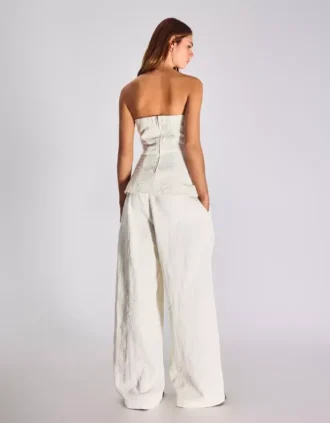 Wide Leg Düşük Bel Dartlı Kot Pantolon