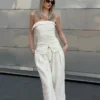 Wide Leg Düşük Bel Dartlı Kot Pantolon
