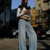 Wide Leg Düşük Bel Kot Pantolonlar