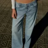 Wide Leg Düşük Bel Kot Pantolonlar