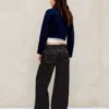 Wide Leg Düşük Bel Kot Pantolonlar