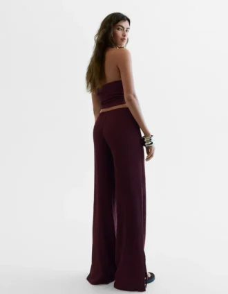Wide Leg Elastik Belli Pantolonlar