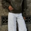 Yaka Detaylı Faux Leather Ceket – Ceketler ve Trençkotlar