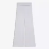 Yama Detaylı Peluş Geniş Paça Pantolonlar