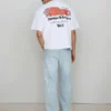 Yamalı Bol Kesim Kot Pantolon