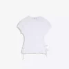Yan Bağcıklı Büzgülü T-shirt