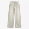 Yüksek Bel Straight Wide Leg Kot Pantolon – Pantolonlar