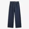 Yüksek Bel Straight Wide Leg Kot Pantolonlar – Pantolonlar – Kadın