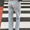 Yüksek Bel Wide Leg Düz Kesim Kot Pantolonlar