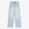 Yüksek Bel Wide Leg Düz Kesim Kot Pantolonlar