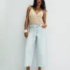 Yüksek Bel Wide Leg Kot Pantolon