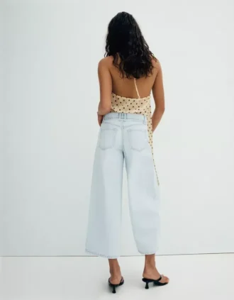 Yüksek Bel Wide Leg Kot Pantolon