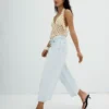 Yüksek Bel Wide Leg Kot Pantolon