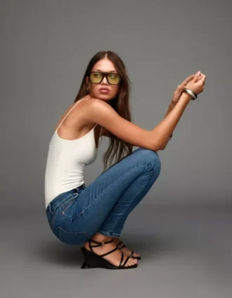 Yüksek Bel Yumuşak Skinny Kot Pantolonlar – Pantolonlar