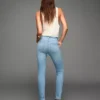 Yüksek Bel Yumuşak Skinny Kot Pantolonlar – Pantolonlar