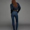 Yüksek Bel Yumuşak Skinny Kot Pantolonlar – Pantolonlar