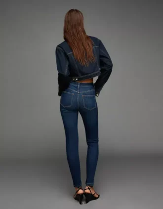 Yüksek Bel Yumuşak Skinny Kot Pantolonlar – Pantolonlar