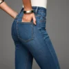 Yüksek Bel Yumuşak Skinny Kot Pantolonlar – Pantolonlar