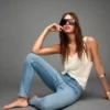 Yüksek Bel Yumuşak Skinny Kot Pantolonlar – Pantolonlar