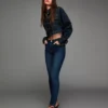 Yüksek Bel Yumuşak Skinny Kot Pantolonlar – Pantolonlar