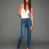 Yüksek Bel Yumuşak Skinny Kot Pantolonlar – Pantolonlar