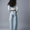 Yıldız Çivili Bol Kesim Kot Pantolon – Pantolonlar