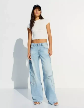 Yıldızlı Düşük Bel Boyfriend Kot Pantolonlar