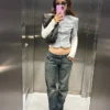 Yırtık, Düşük Bel, Straight Paça Kot Pantolon