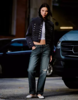 Yırtık, Düşük Bel, Straight Paça Kot Pantolon