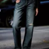 Yırtık, Düşük Bel, Straight Paça Kot Pantolon