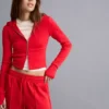 Yumuşak Fermuarlı Modal Karışımlı Kapüşonlu Sweatshirt – Sweatshirtler ve Kapüşonlular