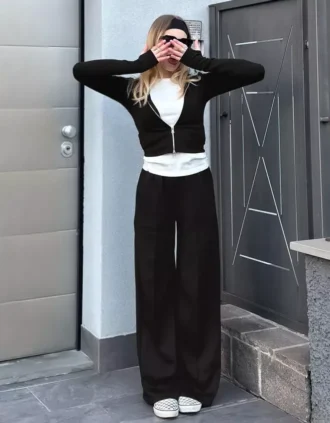 Yumuşak Wide Leg Pantolon